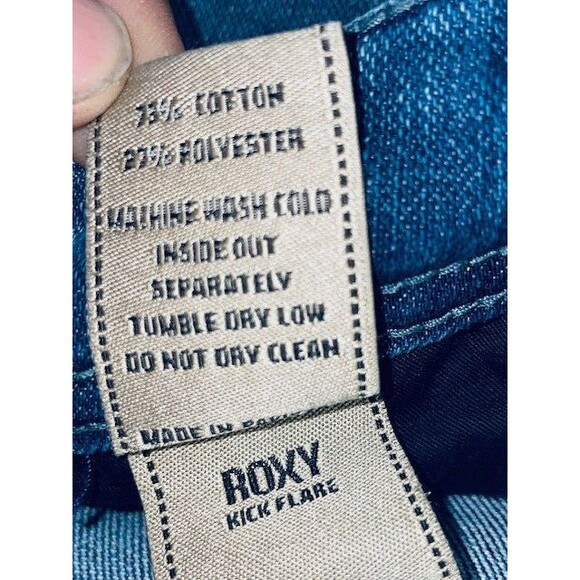 DL1961 Womens Low Rise Roxy Kick Flare Light Wash Size 26x33 Fits 27x33 - Picture 16 of 16